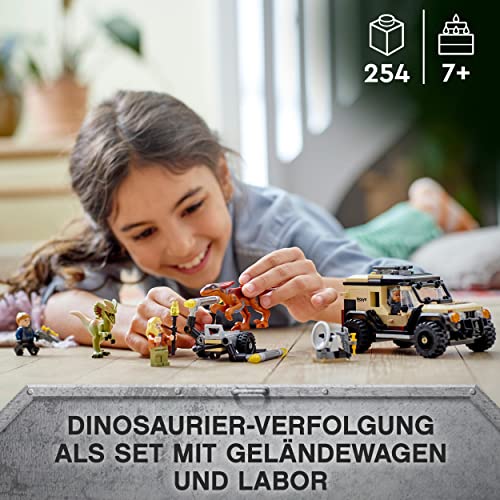 LEGO 76951 Jurassic World Pyroraptor & Dilophosaurus Transport, Dinosaurier Spielzeug, Spielzeugauto Off-Roader mit Dino… – Bild 3