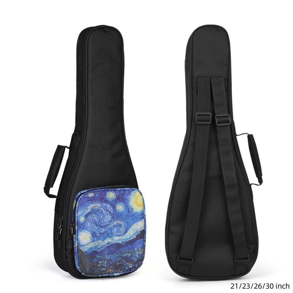 SPORTARC 1 custodia impermeabile per ukulele, custodia portatile per ukulele, custodia anti collisione, con cinghie regolabili, Come da immagine, 76,20 cm