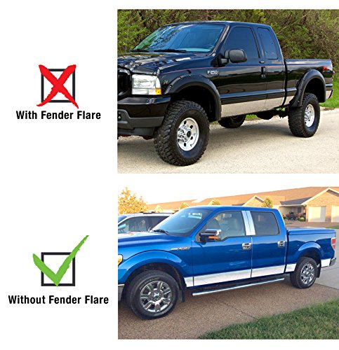 Tyger Auto Made In Usa! Compatible With 2004-2008 Ford F150 Supercab 6.5" Short Bed W/O Fender Flare Rocker Panel 7" Wide 10Pc #TOP5