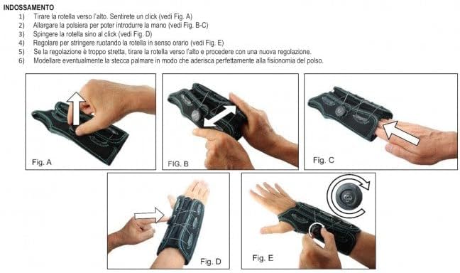Wrist Support With Palmar Splint Ref. 244 Right Hand Size XL inch. 7.87"-8.66" (20-22 cm.)