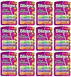 BlistexFruit Smoothies Lip Moisturizers 3 Sticks 0.10 oz each Pack of 12
