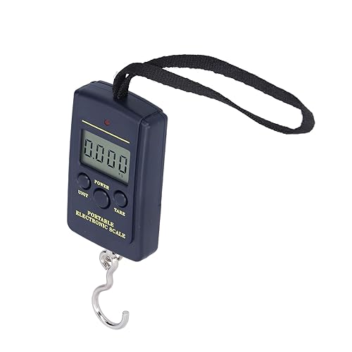 Báscula digital para colgar equipaje, báscula electrónica portátil, mini cuadrada, 88.2 lbs-0.35 oz, con gancho para colgar, WHA01L