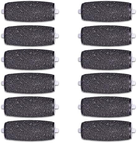 11 Pack Include 7 Extra Coarse & 4 Regular Coarse Replacement Roller Refill Heads Compatible With Amope Pedi Electronic Foot File