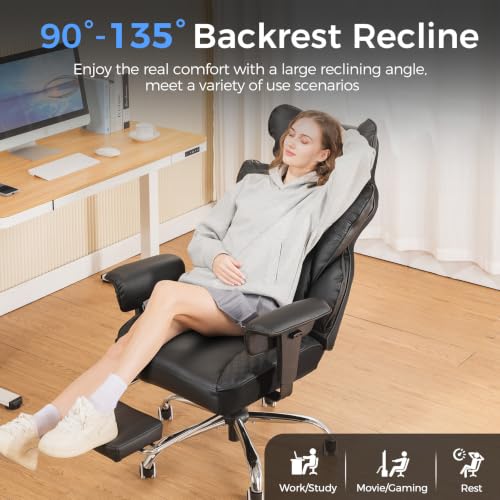 GTPLAYER Big and Tall Gaming Chair 400lbs with Foot Rest & Ergonomic Pocket Spring Lumbar Support - image 7