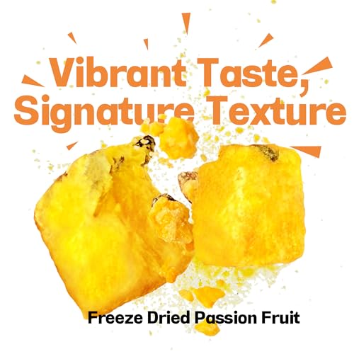 17oz Freeze Dried Passion Fruit Chunks, Bulk Fruits Snacks for Yogurt Drink - image 3