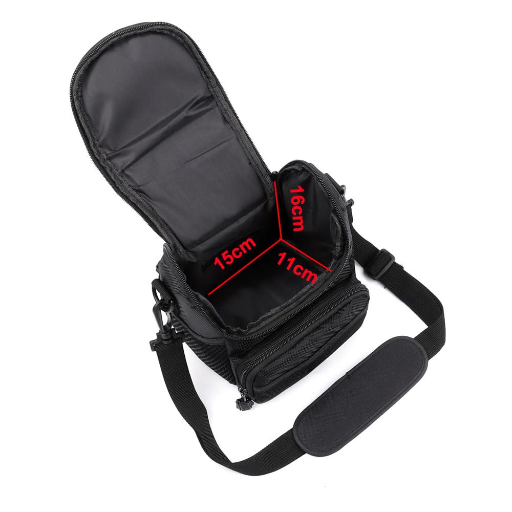 HUIOP Estuche para Cámara SLR/DSLR, Bolsa de Transporte de Hombro Acolchada, Accesorio de Fotografía Impermeable y Antichoque