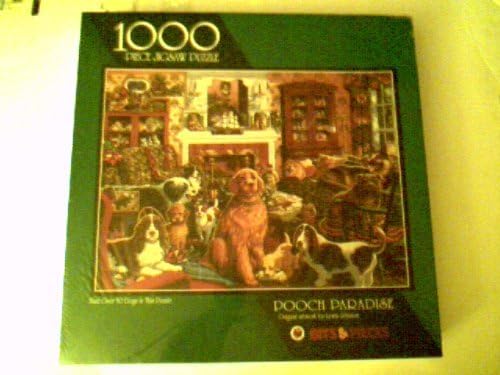 Bits & Pieces 1000 Piece Puzzle 20" X 27" - Pooch Paradise - Original Artwork by Lewis Johnson
