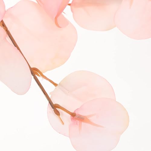 Miniatura 9 de GANAZONO Plantas artificiales, 2 tallos de eucalipto artificiales, hojas de eucalipto de otoño, palillos de plantas de eucalipto, ramas de