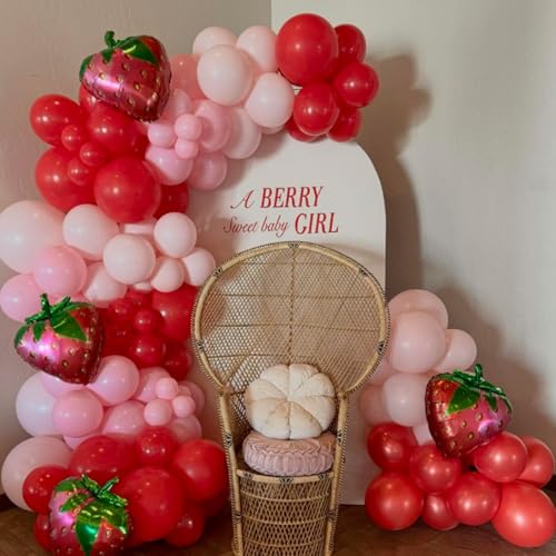Image of Awenztech 120pcs 5 inch Red Latex Balloons | Baby Shower, Wedding, Birthday Party Decorations