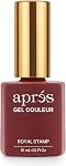 APRÉS Gel Color Nail Polish 15 ml, Burn Baby Burn Collection. No Wipe, Highly Pigmented, Medium Viscosity with Brush-X Nail Art Brush - Salon Quality | HEMA & TPO-Free (Royal Stamp - 290) | Burn Baby Burn Collection - No Wipe, Highly Pigmented, Mediu