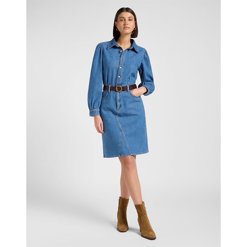Lee Long Sleeve Dress Abito Casual Donna