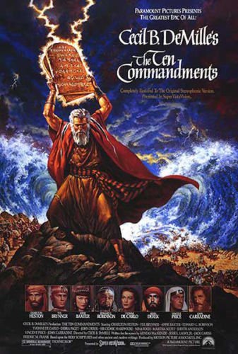 Twenty-three 24X36 Inch Canvas Poster The Ten Commandments - Movie Poster Spray Painting (Regular Style)