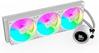 Water Cooler Gamer Kalkan Alpha 360 ARGB com display Branco KLK00049