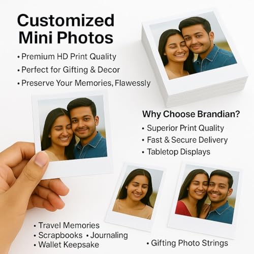 Image of Brandian | Pack of 06 | Customised Photo Prints for Couples, Gifts & Memories | 4x3 Inch | Wall Art