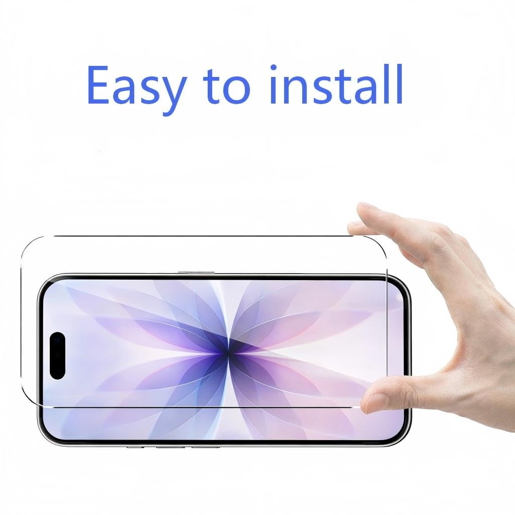 3 sztuki szkła hartowanego do iPhone 17, iPhone 17 Pro, iPhone 16 Pro, folia ochronna na ekran szkło ochronne odporne na zarysowania bez pęcherzyków twardość 9H szkło o wysokiej rozdzielczości 6,3