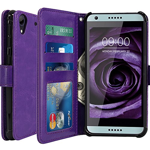 LK Custodia HTC Desire 650, Case in Pelle PU di