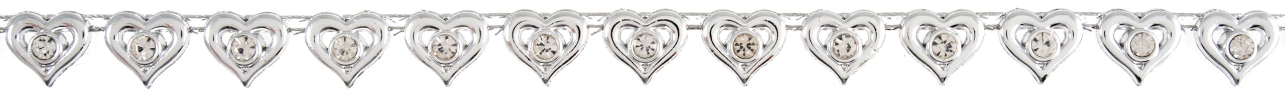 Garniture diamants cœur pour embellir facilement vos textiles ternes et rigides