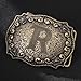 Btilasif Belt Buckles Men Western Cowboy Initial Letters ABCDJMR Mens Texas Rodeo Belt Buckle for Boys Girls (R)