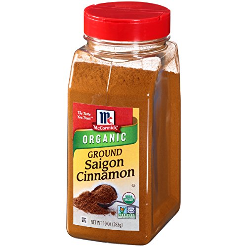 McCormick Saigon Cinnamon (Ground, Organic, Non-GMO, Kosher), 10 oz