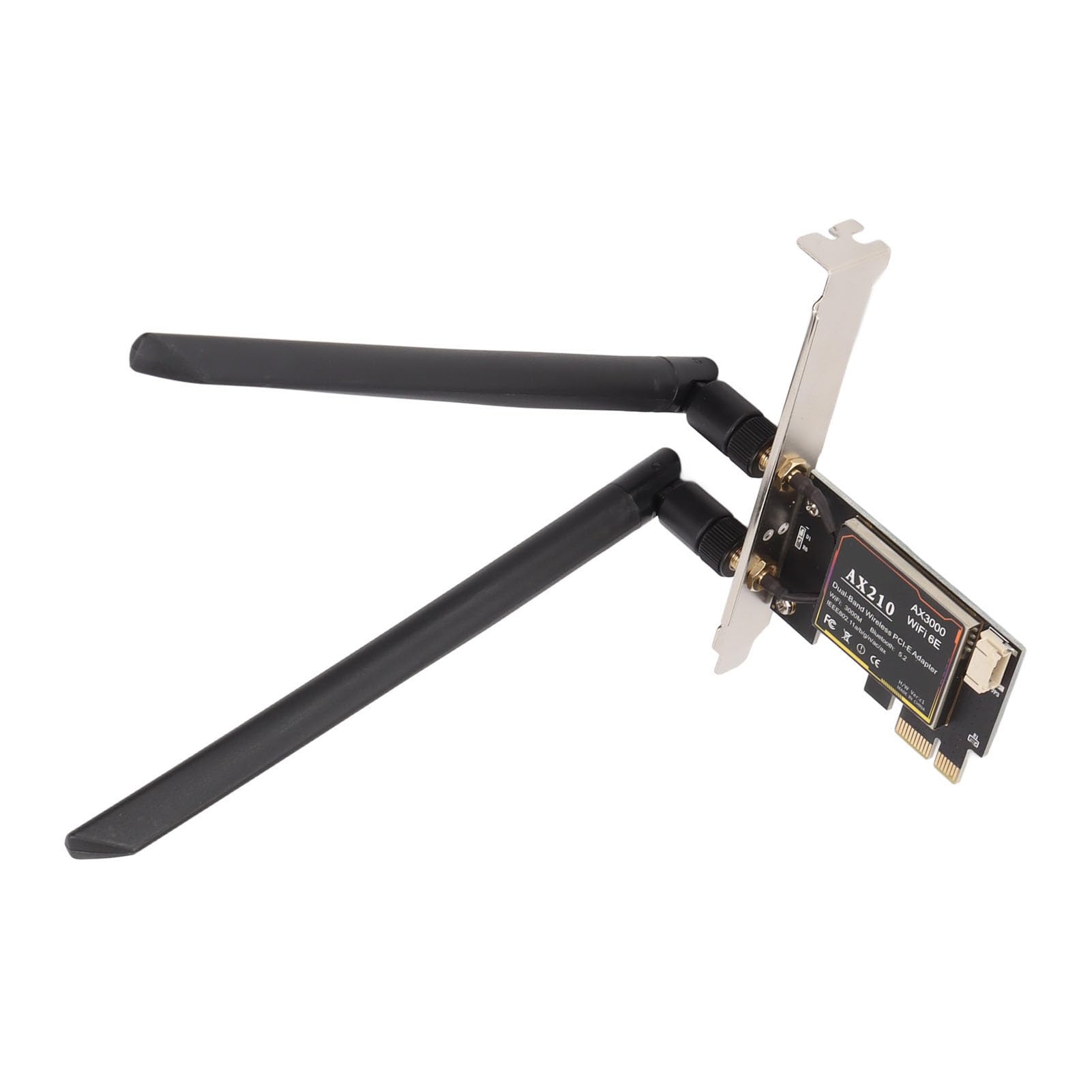 Wakects PCIE X1 WiFi 6E Adattatore per Desktop, 3000Mbps