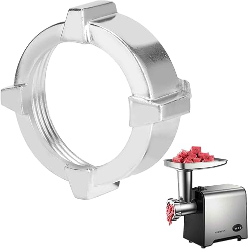 Tuerca para picadora de carne, tuerca de acero inoxidable para la mayoría de las picadoras de carne eléctricas, piezas de repuesto