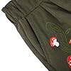 Corduroy Shorts for Women Mushroom Embroidery Cott... #3