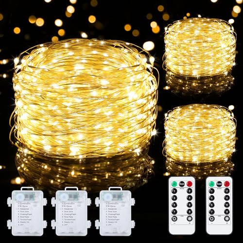Mlambert 3 Pack 33FT Fairy Lights Battery Operated...