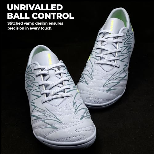 Image of Nivia Encounter 11.0 Futsal Shoes for Men, Indoor Football Shoes with Non-Marking Rubber Sole, Durable Synthetic Upper, Cushioned Insole, Enhanced Grip & Control for Training and Match Play