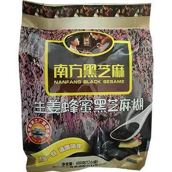 南方黒芝麻糊(黒ゴマ粉) 生姜蜂蜜味600g しょうがはちみつ味 黒胡麻 黒ゴマペースト 黒ゴマドリンク (4袋)