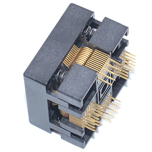 qfp48-05 socket ic burn-in tesing socket otq-48-05-01 05mm pitch 7x7mm ic dimension open-top socket soldering versionqfp48