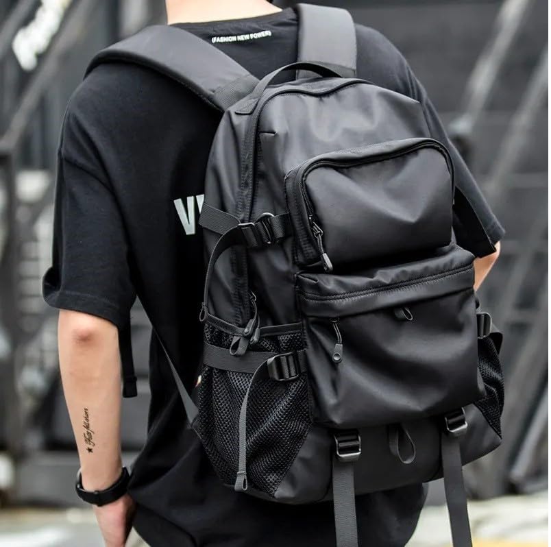 Image of ALASKA Backpack for Hiking, Outdoor, Fitness, Biking, Sports, College Backpack, Large Capacity Laptop Backpack, Lightweight Everyday Tactical Backpack. Capacity - Size: L-18.5 inch x W-12.6 inchx D-6 inch