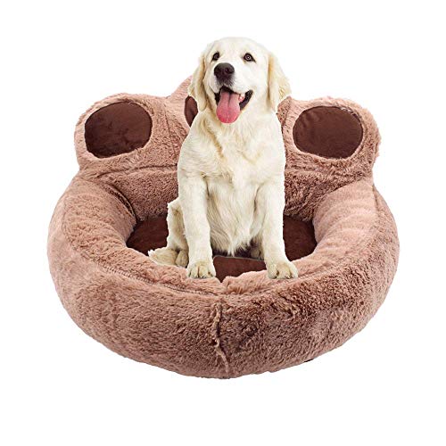 MAILESPET Cama para Perros Cómoda Suave Impermeable Lavable para Gatos y Perros Pequeños Medianos y Grandes Castaño XL(73 * 80cm) Cover