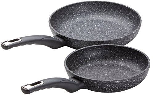 ELO - Set di padelle Granit Evolution, Nero, 2 TLG (20 cm und 24cm)