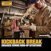 DEWALT 20V MAX* Angle Grinder Tool Cordless Brushless, 4 1/2 Inch, with Paddle Switch and Kickback Brake, Tool Only (DCG413B) #4