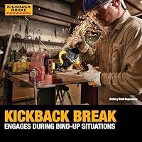 DEWALT 20V MAX* Angle Grinder Tool Cordless Brushless, 4 1/2 Inch, with Paddle Switch and Kickback Brake, Tool Only (DCG413B) — image 4