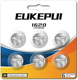 CR1620 /DL1620 3V Lithium Coin Cell -6 Count
