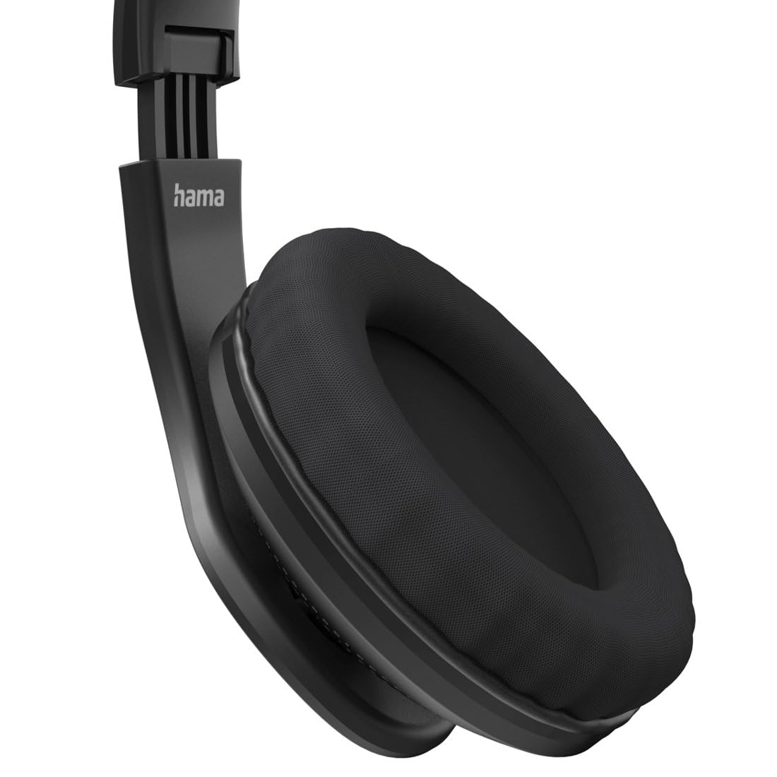 Hama USB Headset, Over Ear Kopfhörer mit Mikrofon (PC Headset mit Lautstärkeregler und verstellbarem Mikro, USB-A-Stecker, 2m langes Kabel, für Videokonferenzen, Homeoffice, eLearning) schwarz