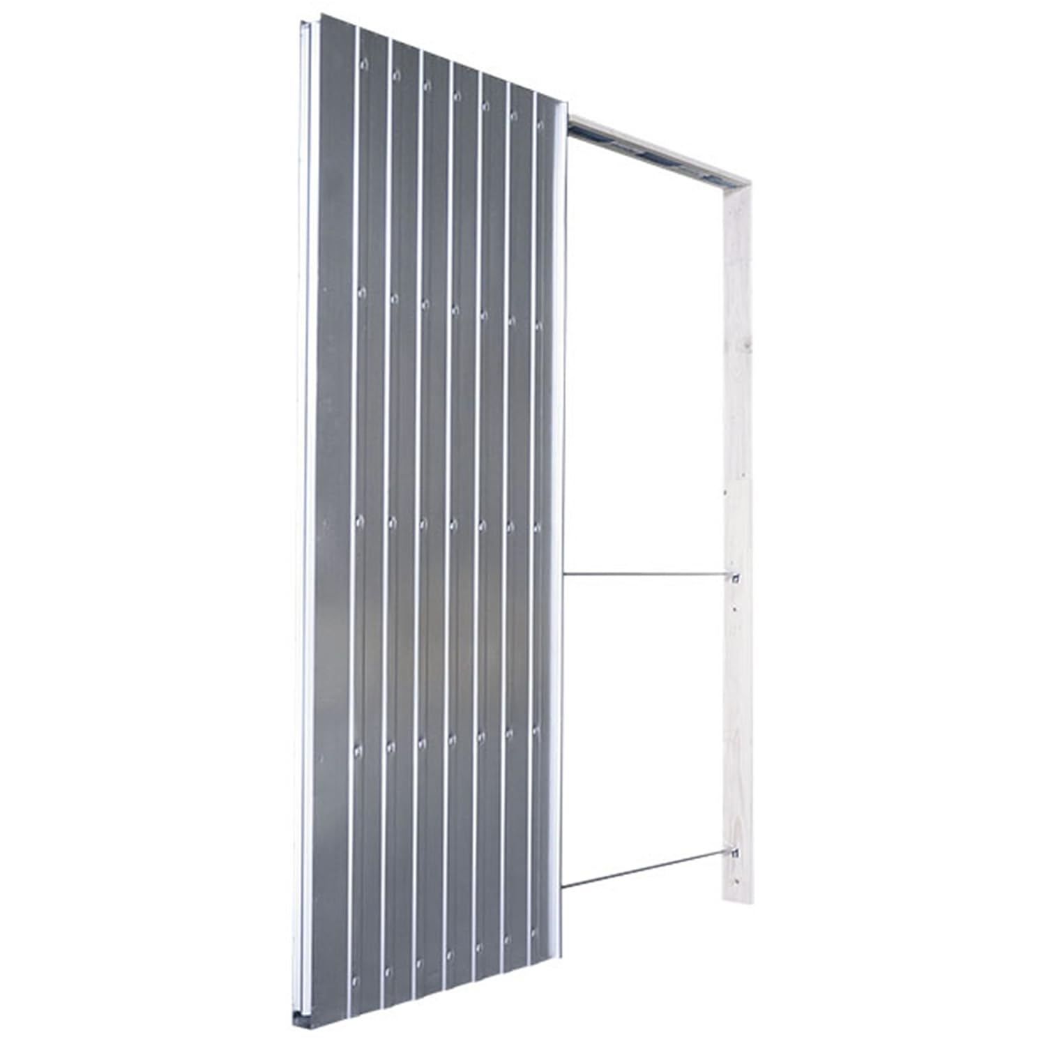 ALLINOX Controtelaio Per Porte Scorrevoli Anta Unica In Acciaio ZINCATO Per Cartongesso Sistema Porta a Scomparsa Telaio Salvaspazio Da Interno MADE IN ITALY (700x2100x100)