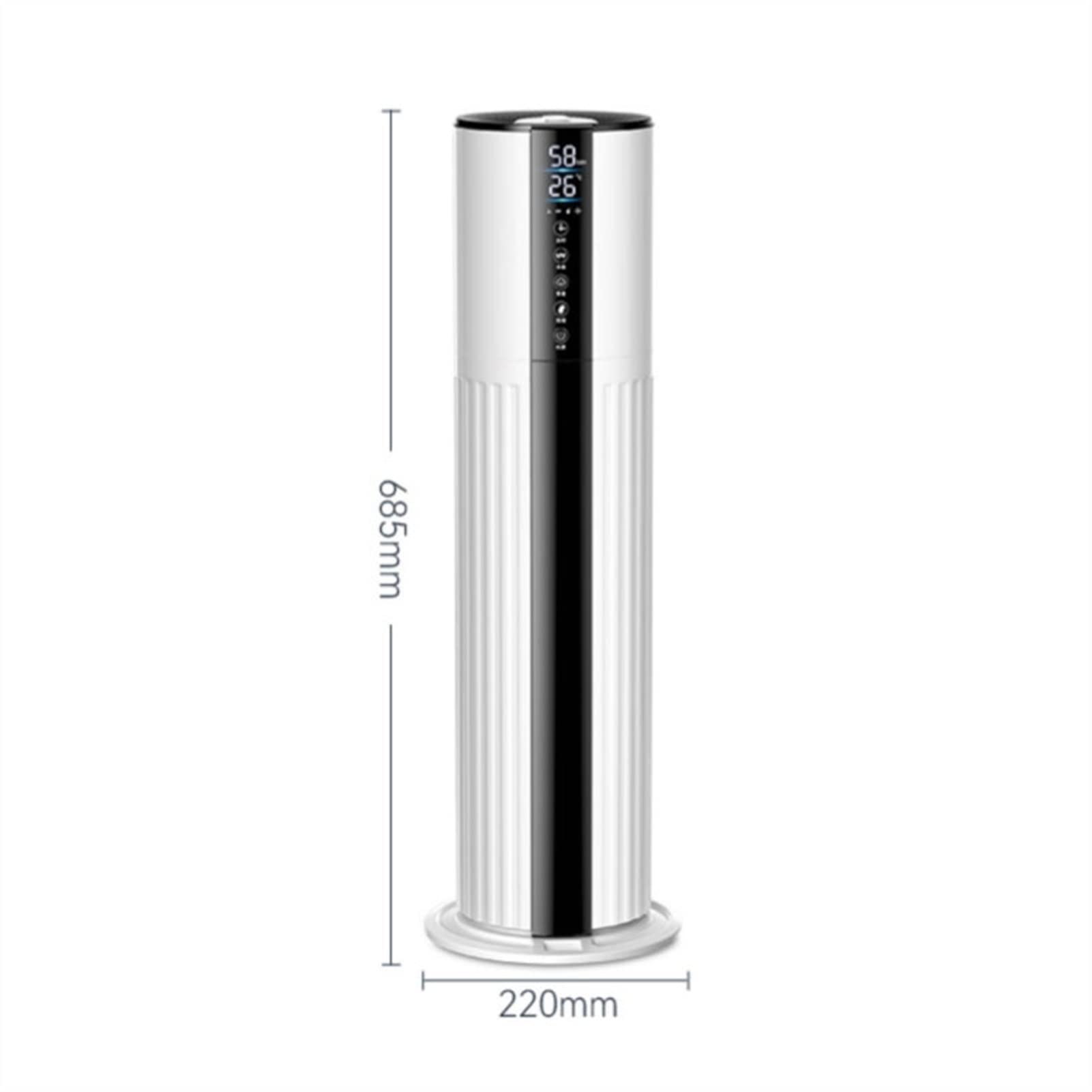 Umidificatore Ambiente Umidificatori silenziosi da 8 litri for produzione domestica Fino a 280 ml/h Umidificatore con riempimento dall'alto con umidostato a 3 velocità - Spegnimento automatico - Umidi