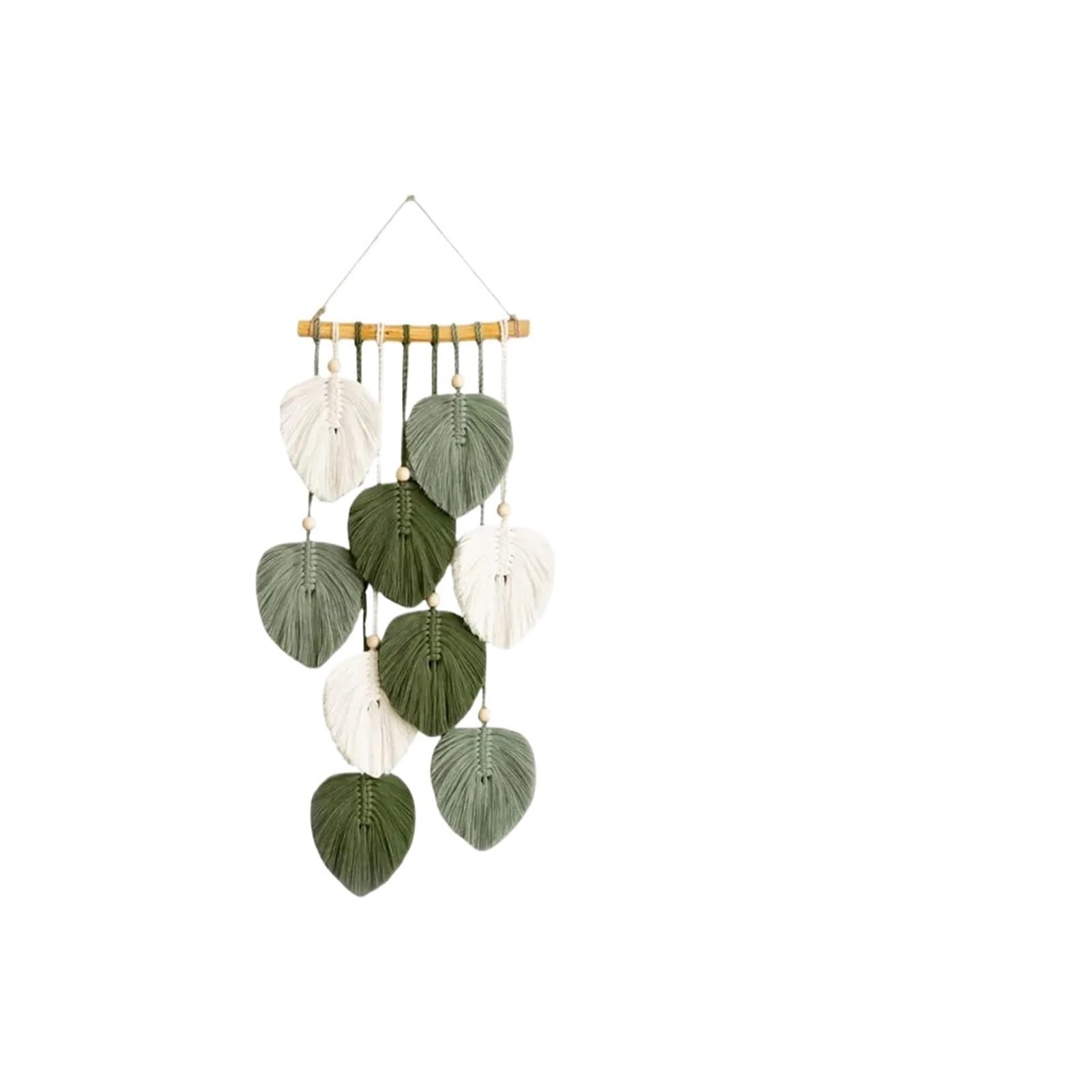 YUPLIODSX Wall Hanging Bohemian Style Wall Hanging Tapestry Handwoven Green Leaf Design For Living Room Bedroom