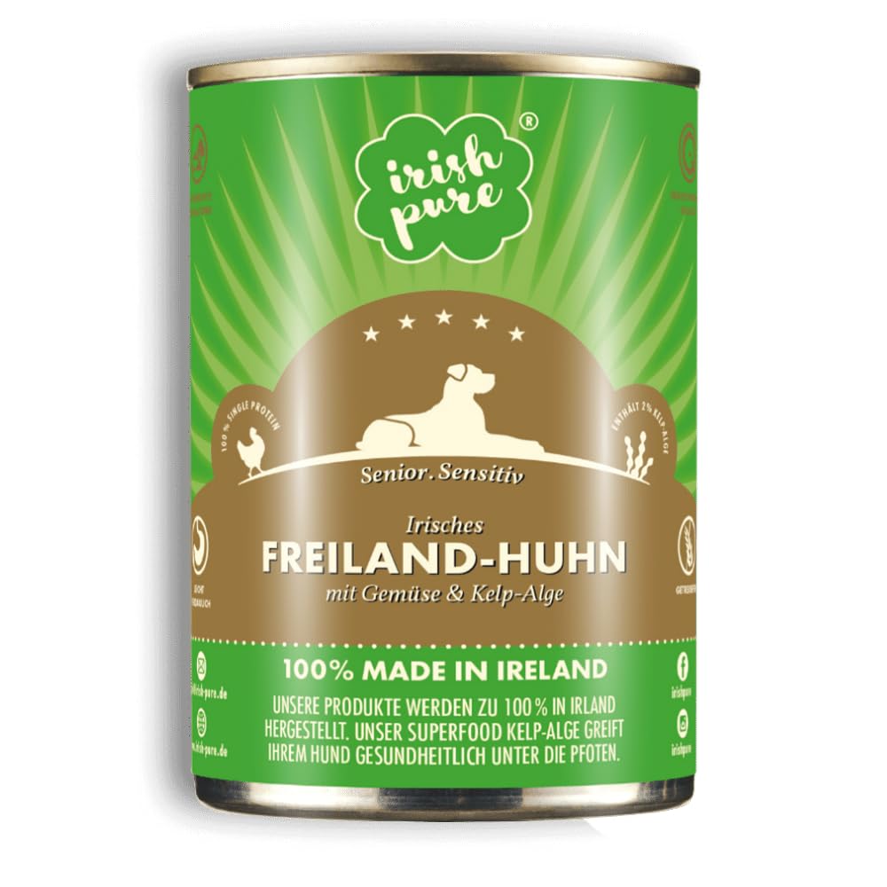 Irish Pure Comida húmeda Premium Senior para Pollo al Aire Libre (Lata única)