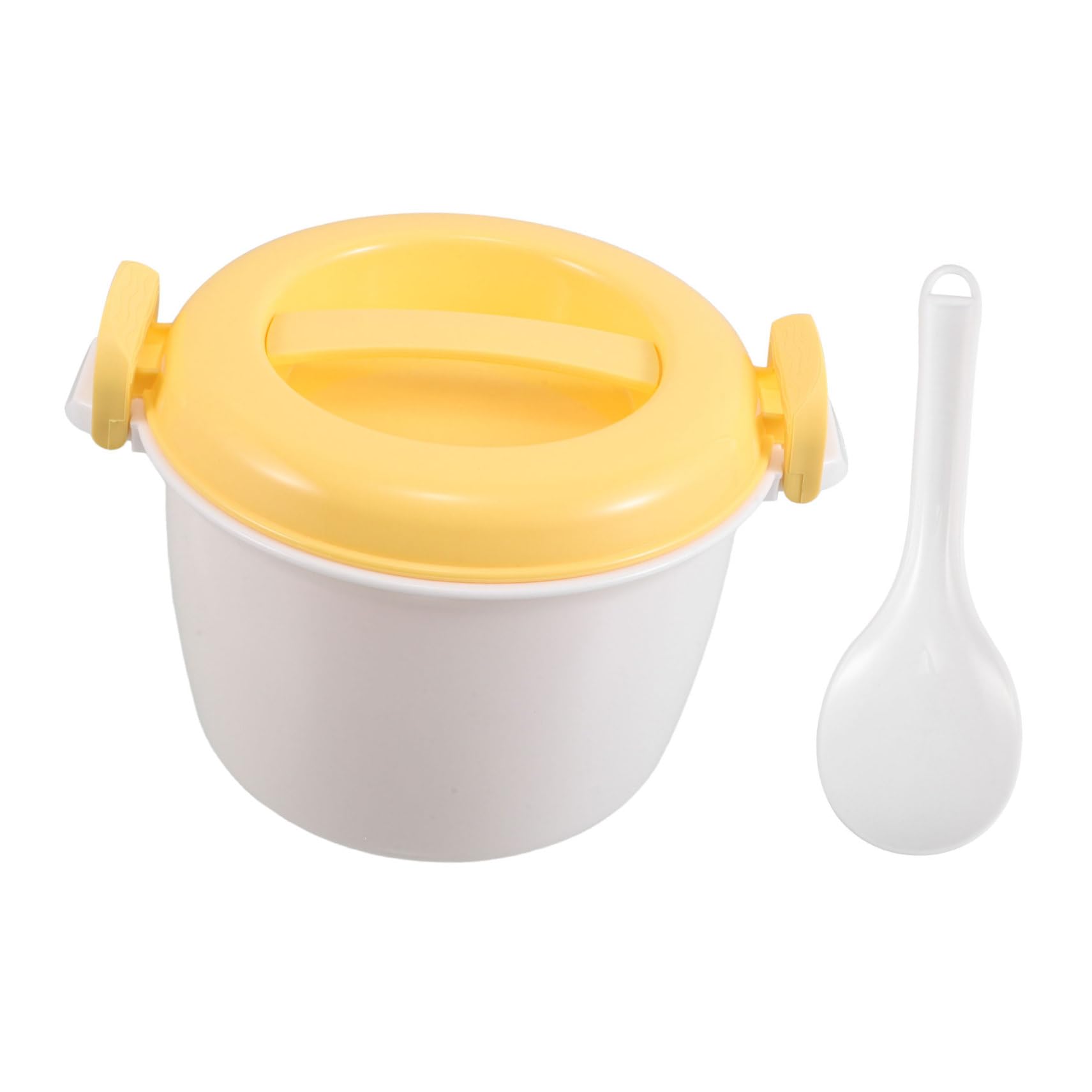 VOSAREA Compact Microwave Rice Cooker Small Rice Maker Portable Steamer Cookware for Microwave Quick Cooking Easy to Clean