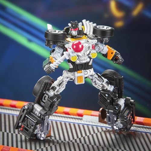 Image of Transformers Collaborative Hot Wheels x Bone Shaker, Deluxe Class 5-Inch Robot Action Figure Converts to Car, Car Toys for Ages 8+