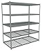 Tennsco - ZB7-7236A-5D - 72 x 36 x 84 Steel Boltless Shelving Add-On Unit, Gray; Number of Shelves: 5