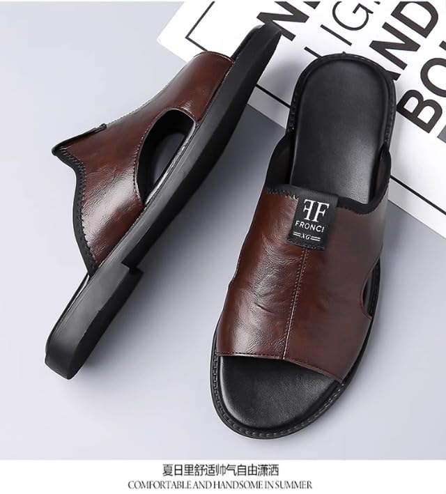 Men's anti-slip casual beach shoes, with soft soles and comfortable interior padding, are perfect for outdoor and casual wear.2
