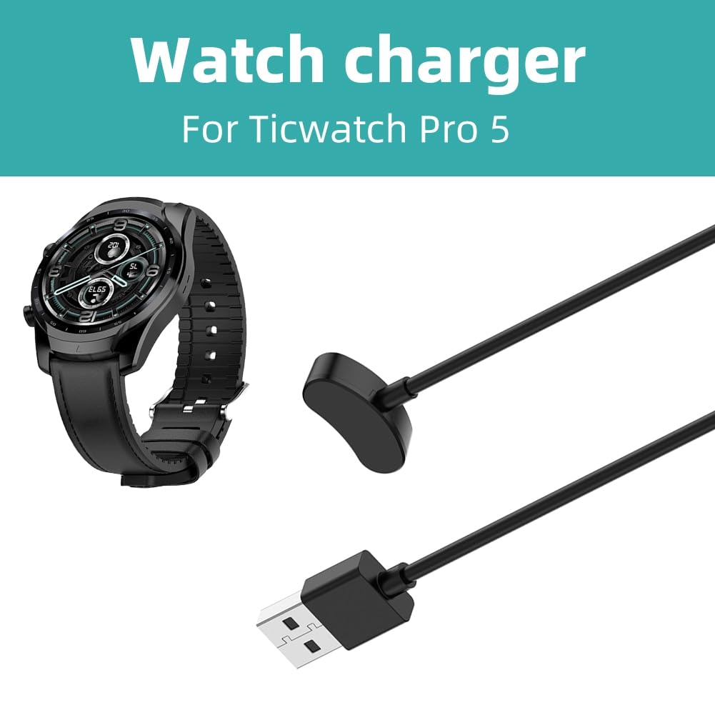 Amazon | For TicWatch Pro 5 充電ケーブル USB充電器 for TicWatch  