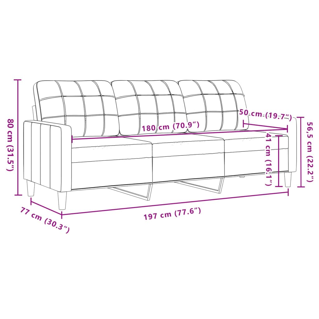 Willood 3 Sitzer + 2 Sitzer Sofa Sofagarnitur mit Kissen Dunkelgrau Samt