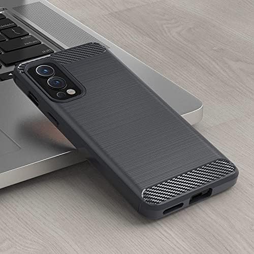 Image of Hybrid Carbon Fiber Back Case for Oneplus Nord 2 (Black)