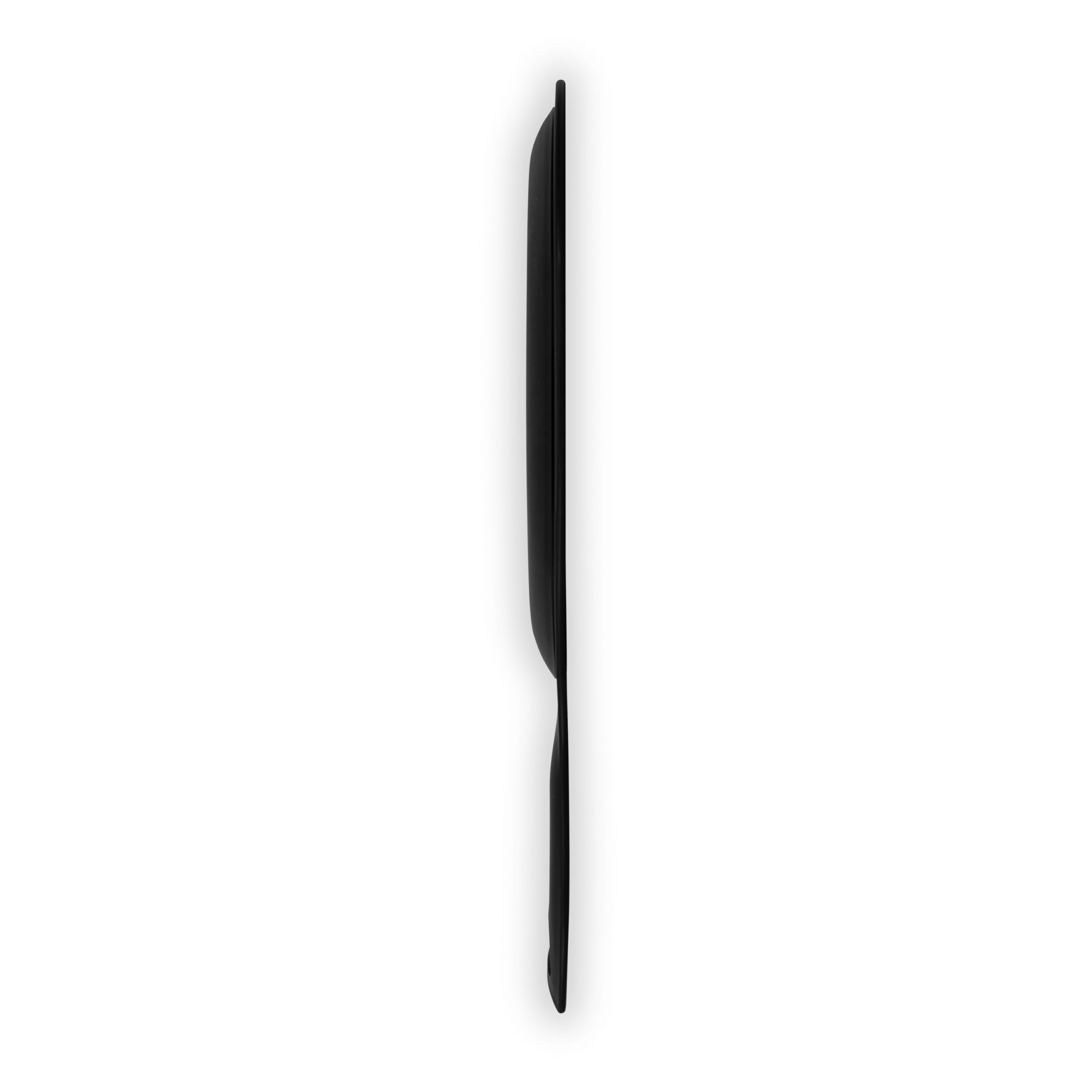Zadro Salon Professional - Espejo de mano extragrande con asa, 10 pulgadas de ancho x 19 pulgadas de largo, espejo de mano ovalado multiusos con nuevo reflejo sin distorsión (1, negro, grande (paquete