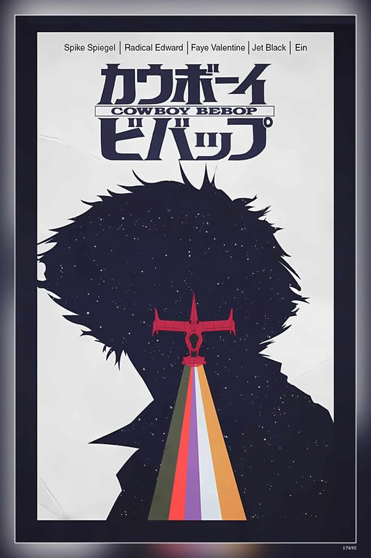 POSTERDADDY Cowboy Bebop Edward Red Space Ed Bebop Anime Space Cowboy Edward Cowboy Bebop Cowboy Poster Reprint Matte Finish Paper Unframed 12 x18 Inch (Multicolor) - 17695